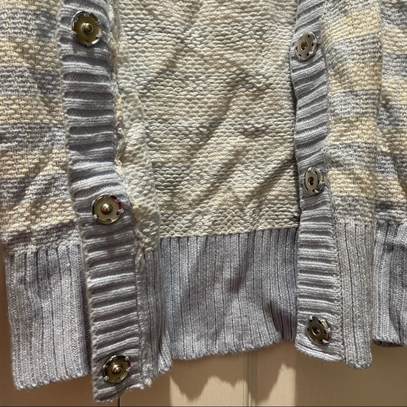 NWT Aqua Bloomingdales Gingham Cropped Cardigan - Picture 4 of 10